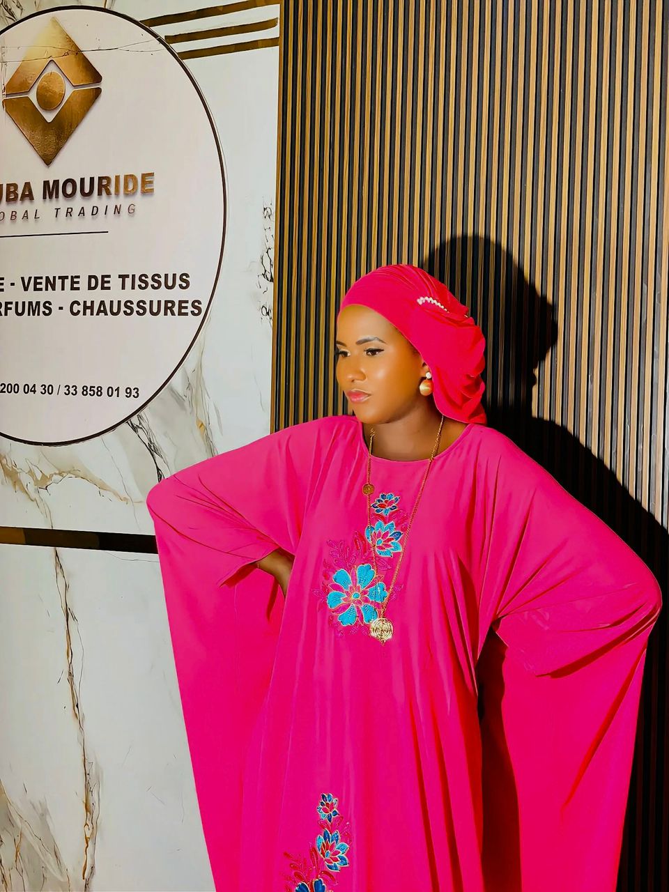 Grand Boubou Fuchsia